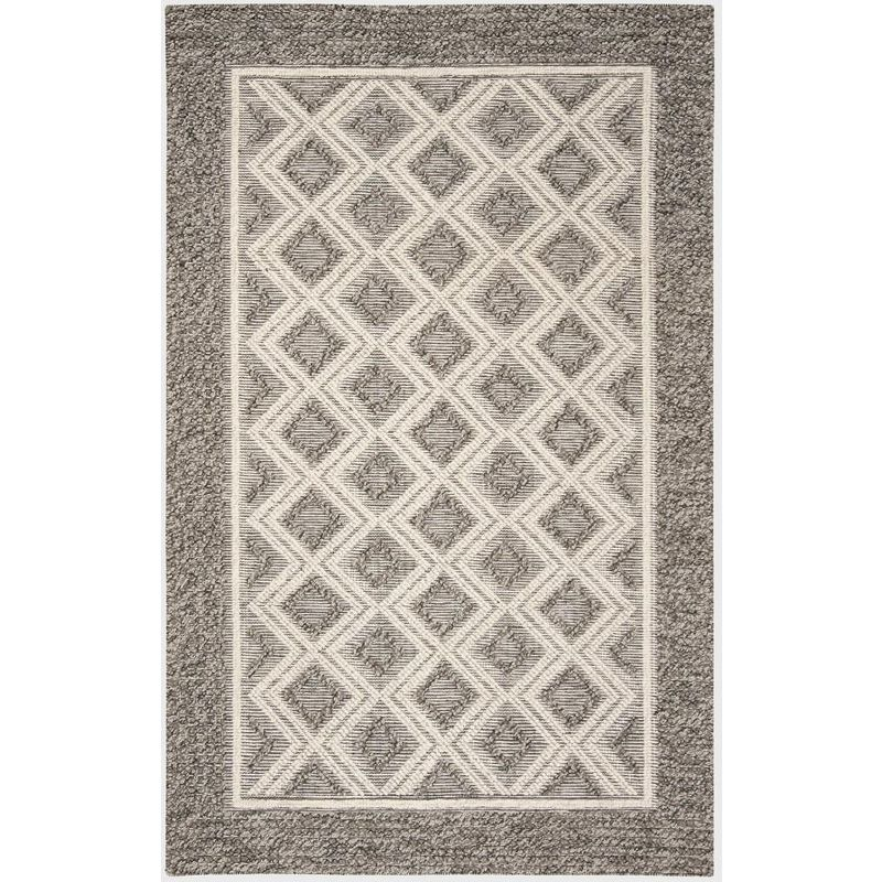 Vermont VRM212 Hand Woven Area Rug - Grey/Ivory - 8'9"x11'9" - Safavieh.