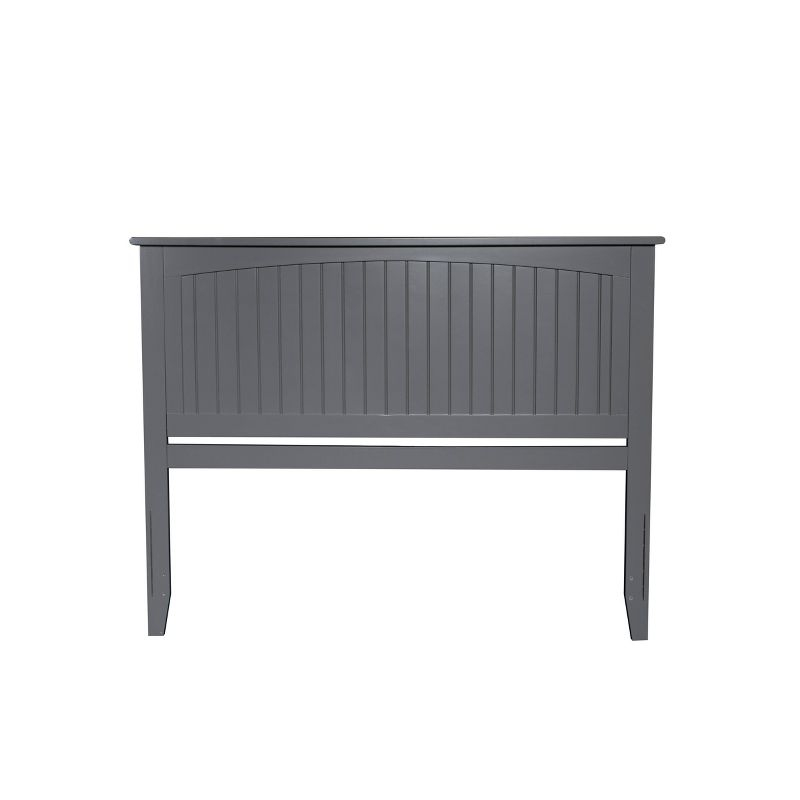 King Nantucket Headboard Gray - AFI: Coastal Cottage Style, Beadboard Design, USB Charger