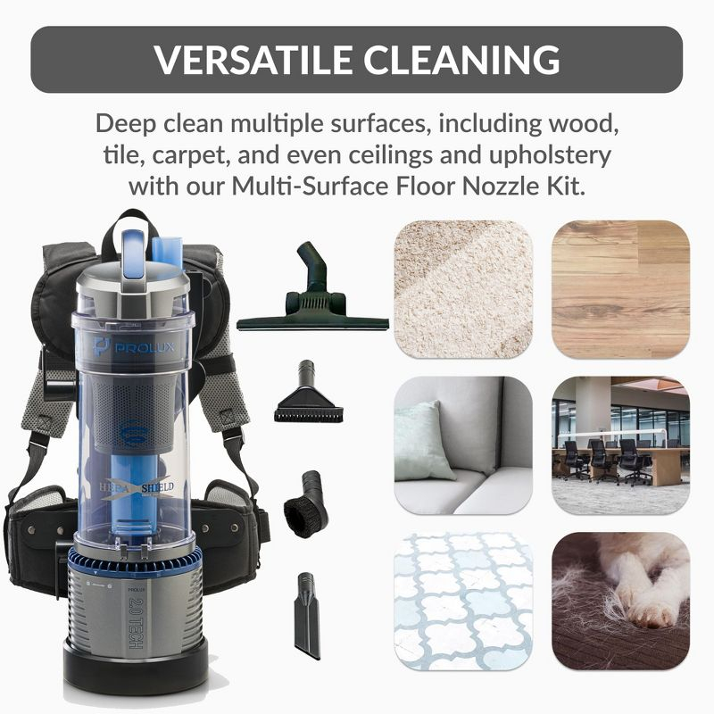 Prolux Lightweight Prolux 2.0 Bagless Backpack Vacuum w/ 5 YR Warranty - 2.0 Residential