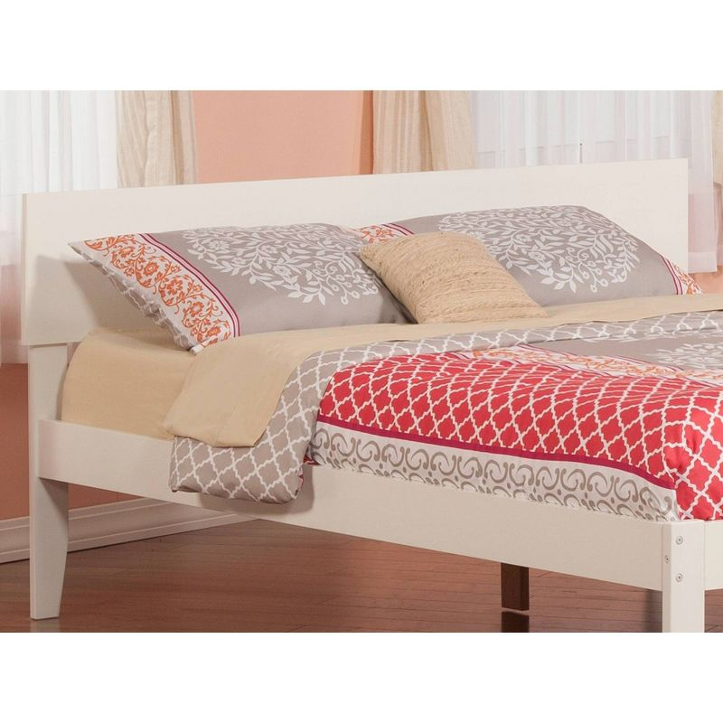 Queen Orlando Headboard White - AFI: Modern Low Panel Design, USB Charger