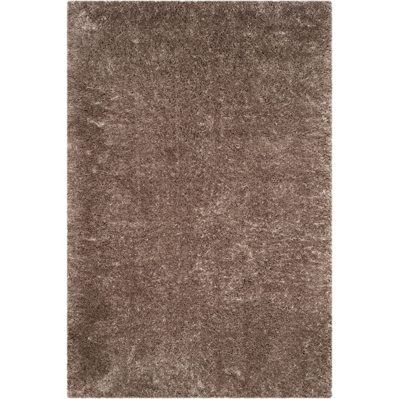 Indie Shag SGI320 Power Loomed Area Rug - Mushroom - 4'x4' - Safavieh.