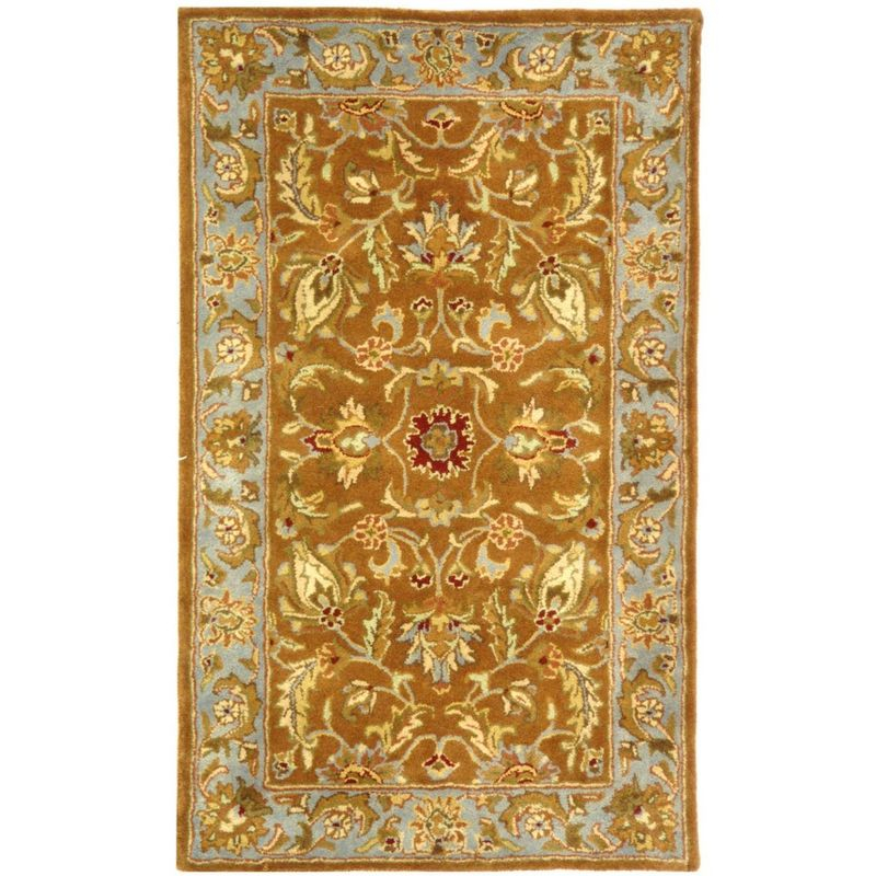 Heritage HG812 Hand Tufted Accent Rug - Brown/Blue - 3'x5' - Safavieh.