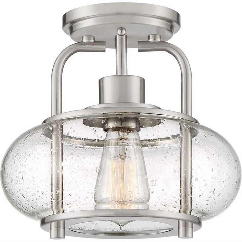 Quoizel Lighting Trilogy 1 - Light Semi-Flush Mount in  Brushed Nickel