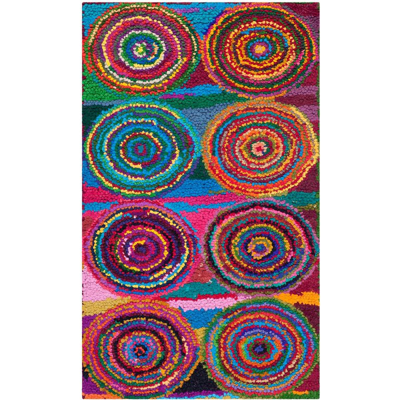 Nantucket NAN143 Hand Tufted Indoor Accent Rug - Pink/Multi - 2'x3' - Safavieh.