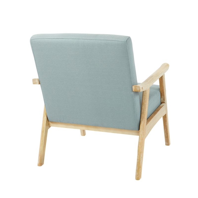 Weldon Chair Sea - OSP Home Furnishings: Mid-Century Modern Polyester Upholstered, Wood Frame