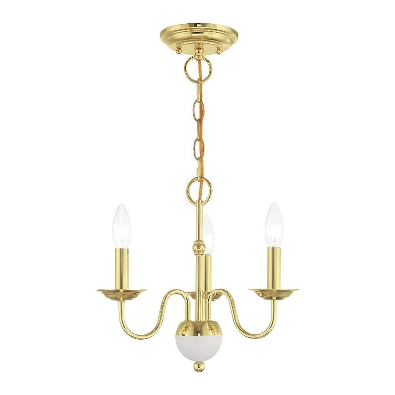 Livex Lighting Windsor 3 - Light Chandelier in  Polished Brass