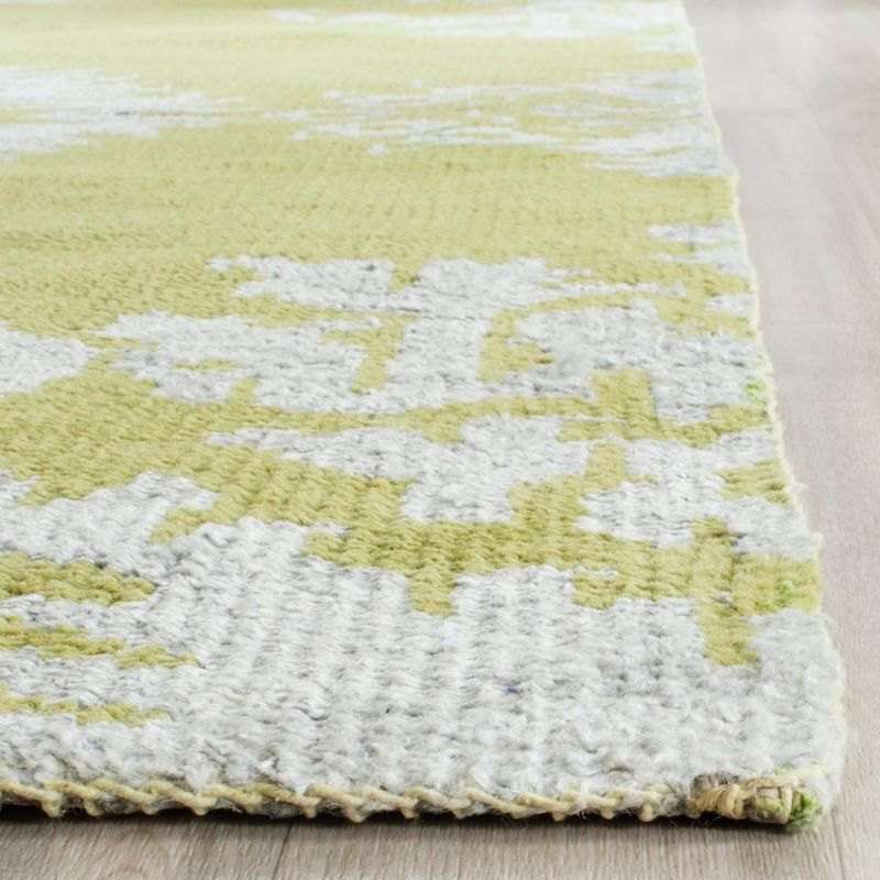 Stone Wash STW235 Hand Knotted Indoor Area Rug - Chartreuse - 4'x6' - Safavieh