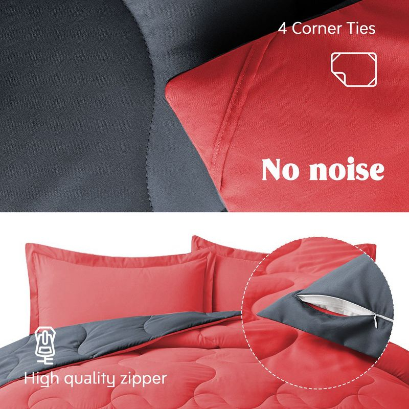 Peace Nest Microfiber Reversible Comforter Set & Reviews | Wayfair
