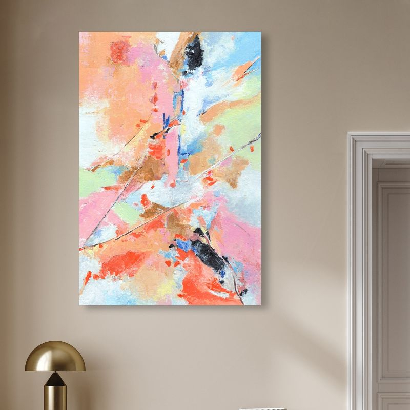 Art Remedy Colorful Fog Colorful Pastel Abstracts, 30" x 45", Gallery Wrapped