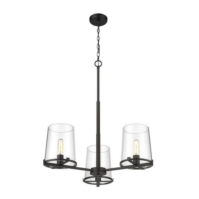 Z-Lite Callista 3 - Light Chandelier in  Matte Black