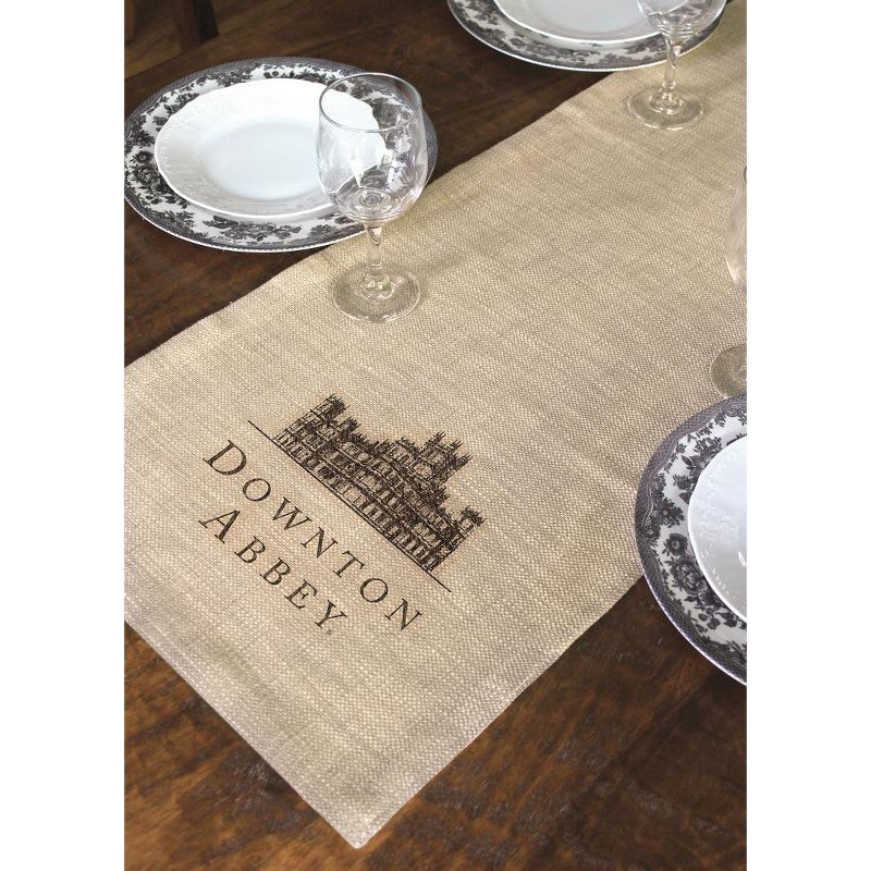 Heritage Lace 16" x 60" Downton Abbey British Highclere Castle Table Runner - Beige