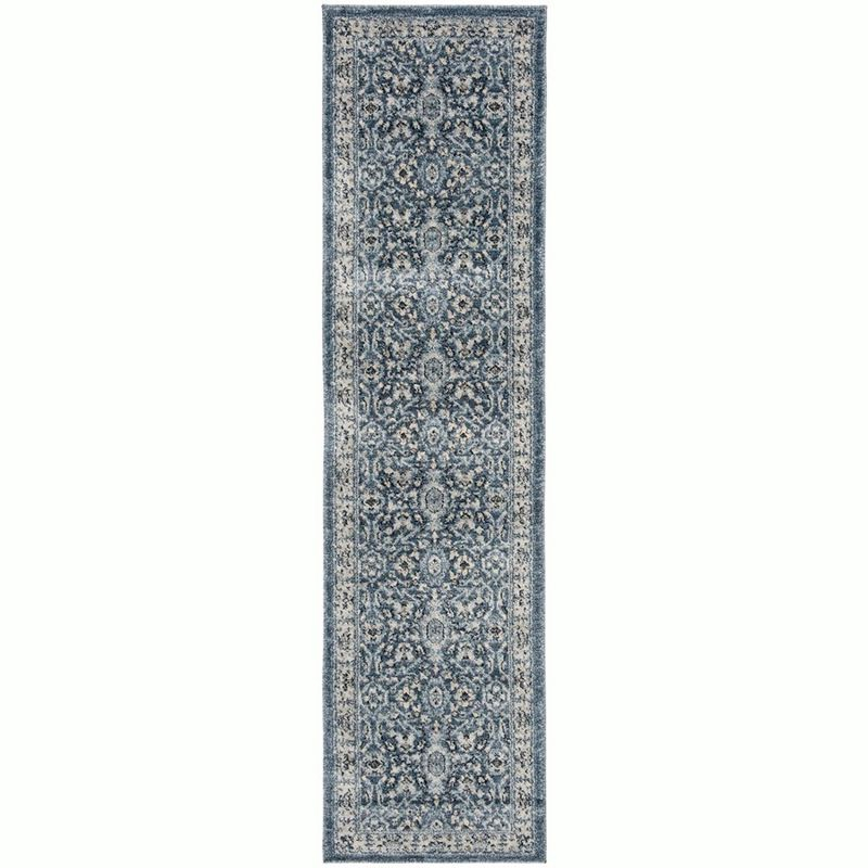 Charleston CHL412 Loomed Indoor Runner Rug - Navy/Creme - 2'x8' - Safavieh
