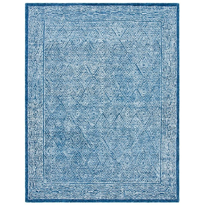 Capri CPR217 Hand Tufted Area Rug - Navy - 8'x10' - Safavieh.