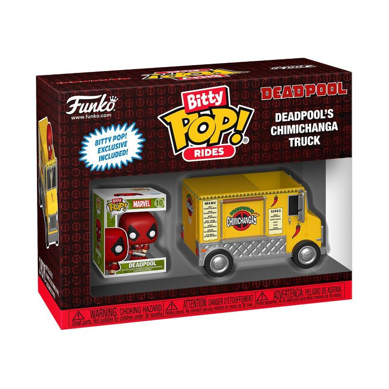 Funko Bitty POP! Rides: Marvel Deadpool's Chimichanga Truck Figures