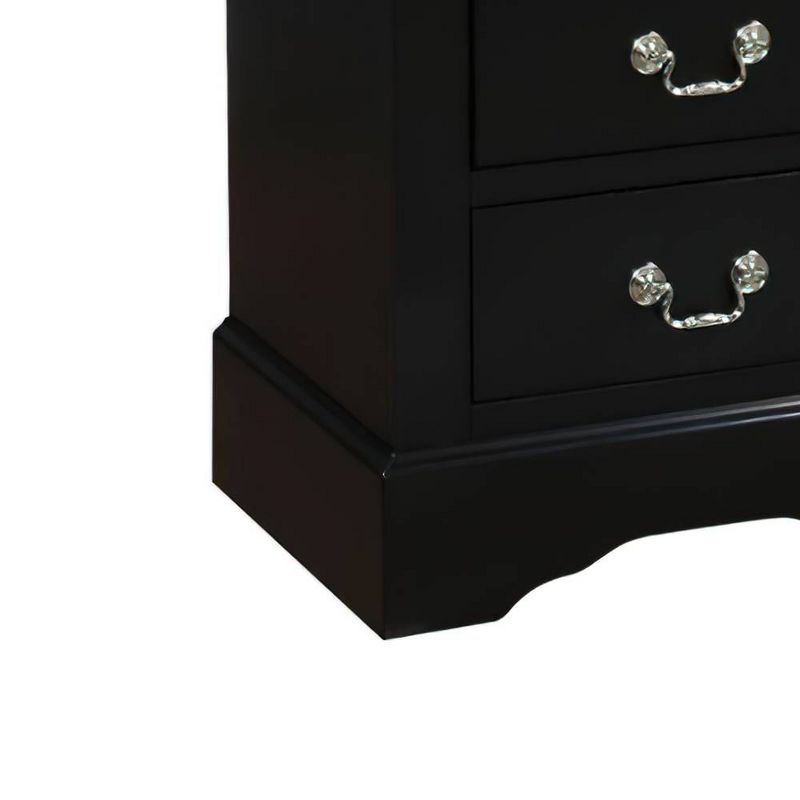 Acme Furniture Louis Philippe III Nightstand Black