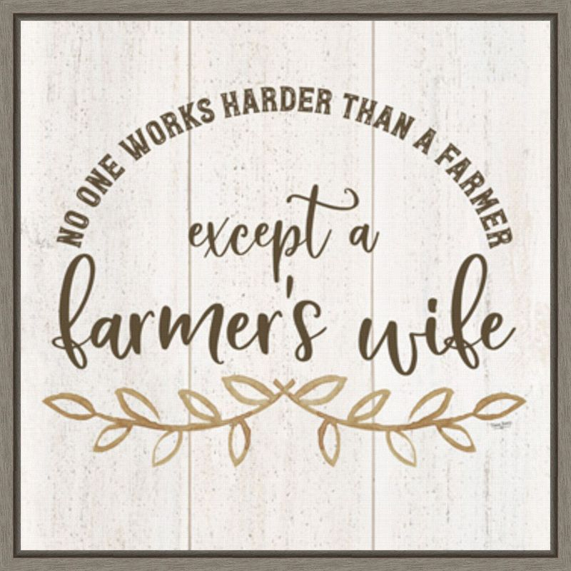 Amanti Art Farm Life VI Farmers Wife by Tara Reed Canvas Wall Art Print Framed 22 x 22-in.