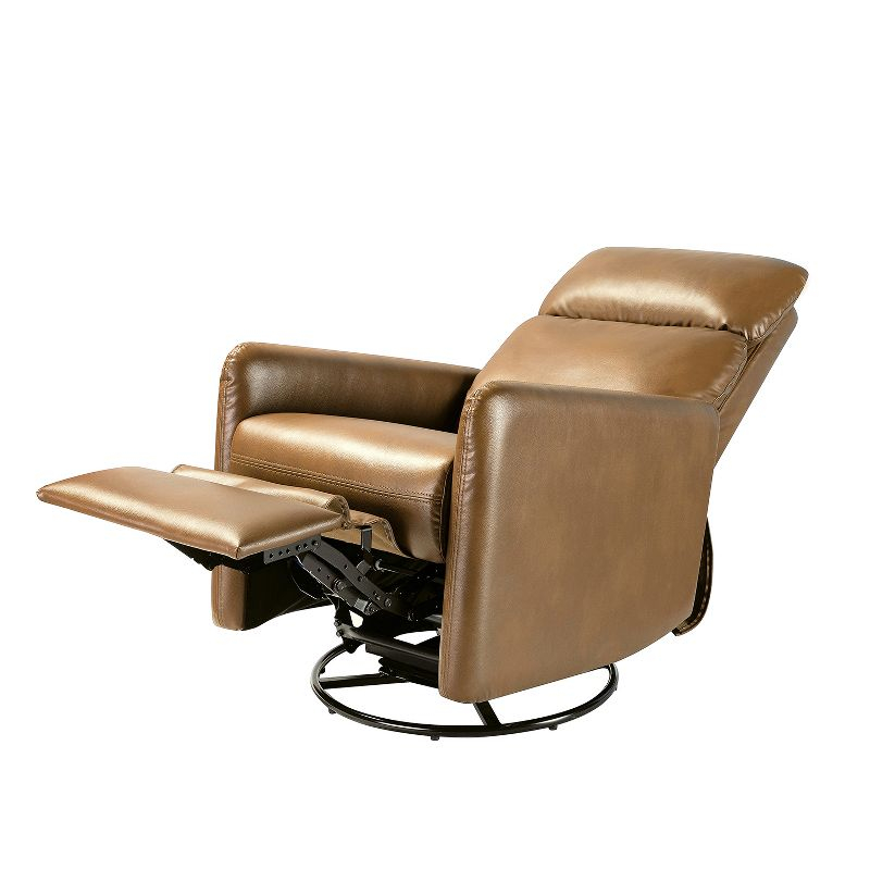 Artful Living Design Víctor Swivel Recliner-Camel