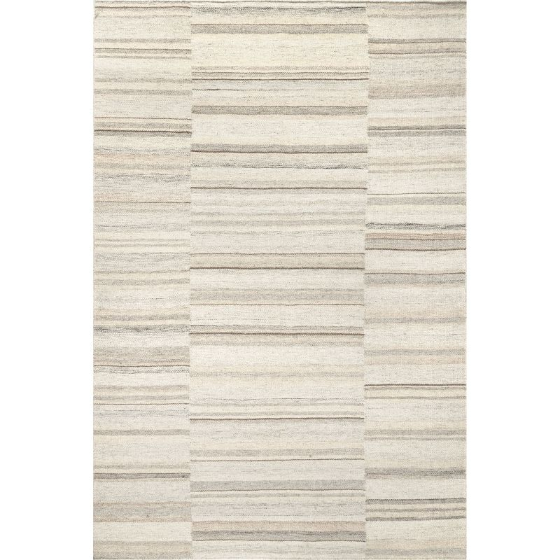 Nuloom Marble Striped Wool-Blend Area Rug, 8' x 10', Beige
