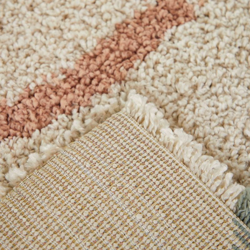 5'3"x7' Emanuel Abstract Kids' Rug Cream - Balta Rugs: Area Rug for Kids Room, UV & Stain-Resistant, High Pile