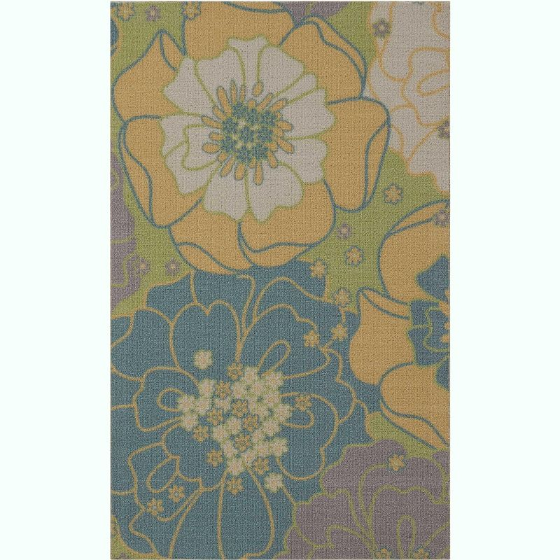 Nourison Home & Garden Green Indoor/Outdoor Area Rug RS021 2'3" x 3'9"