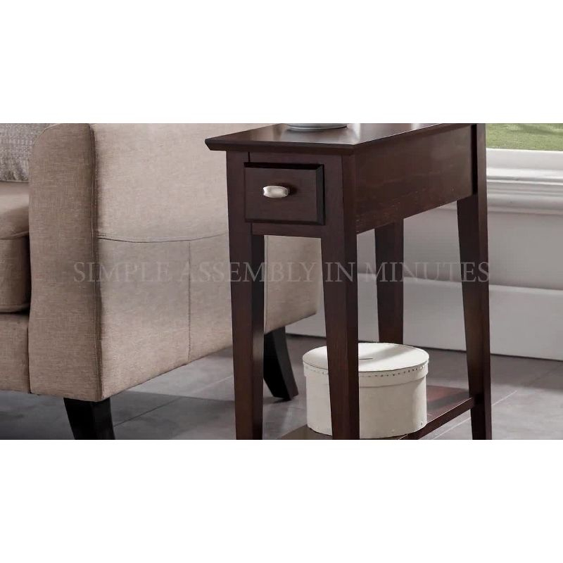 Leick Home Favorite Finds Recliner Table Smoke Gray