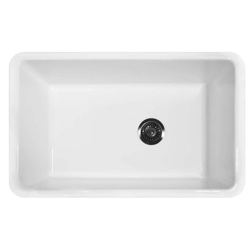 Fine Fixtures Single Bowl Fireclay Undermount Kitchen Sink - 32" x 20"