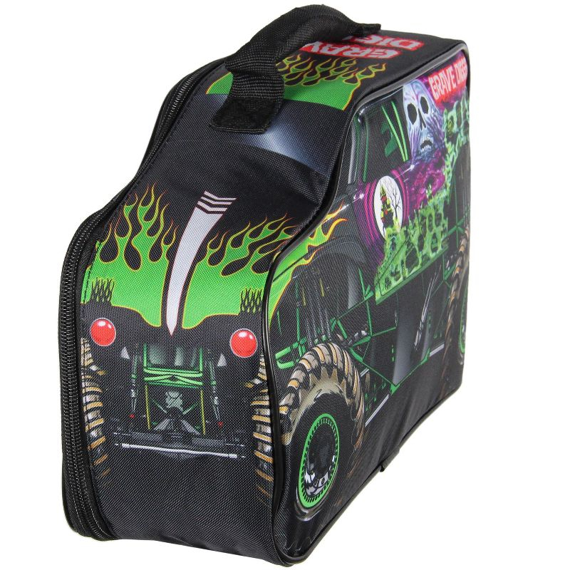Monster Jam Lunch Box Grave Digger Truck Shaped Insulated Big Lunch Bag for Work Travel