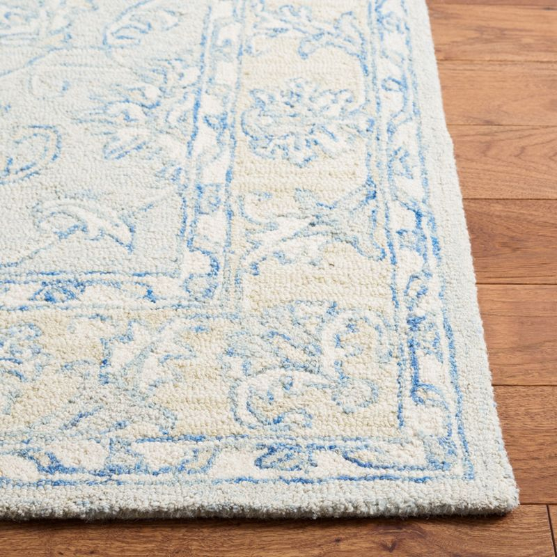 Micro-Loop MLP535 Hand Tufted Area Rug - Blue/Beige - 5'x5' - Safavieh.