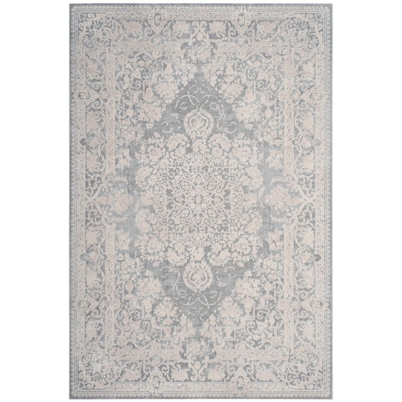 Reflection RFT664 Power Loomed Indoor Area Rug - 10'x14' - Light Grey/Cream - Safavieh