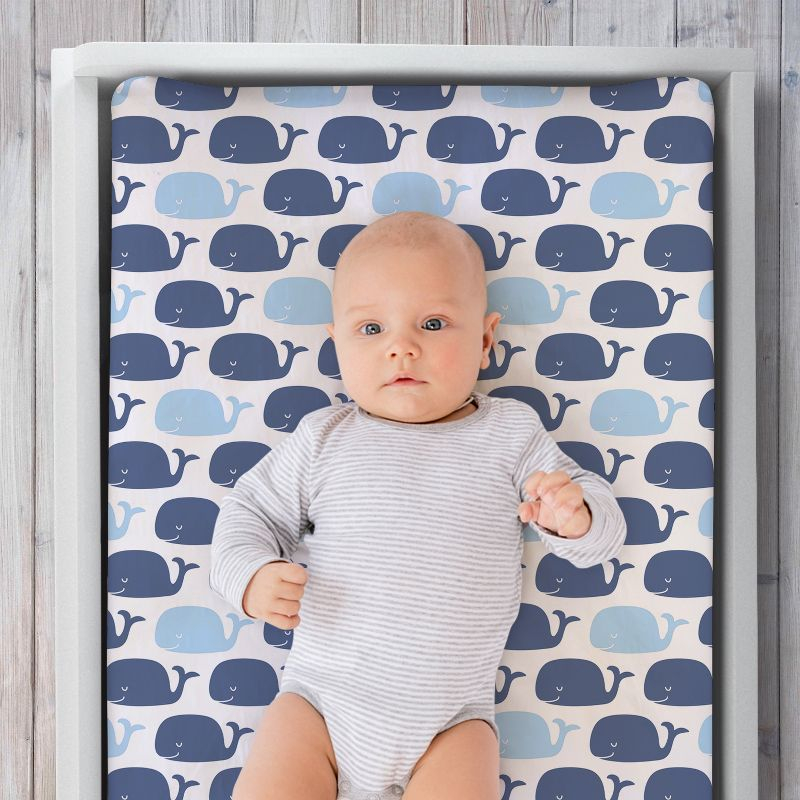 The Peanutshell Nautical Changing Pad Cover for Boys, 3-Pack