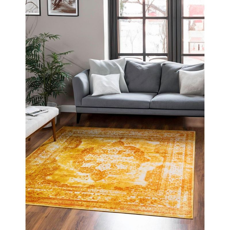 Unique Loom 8' 0 x 8' 0 Square Sofia Orange Area Rug