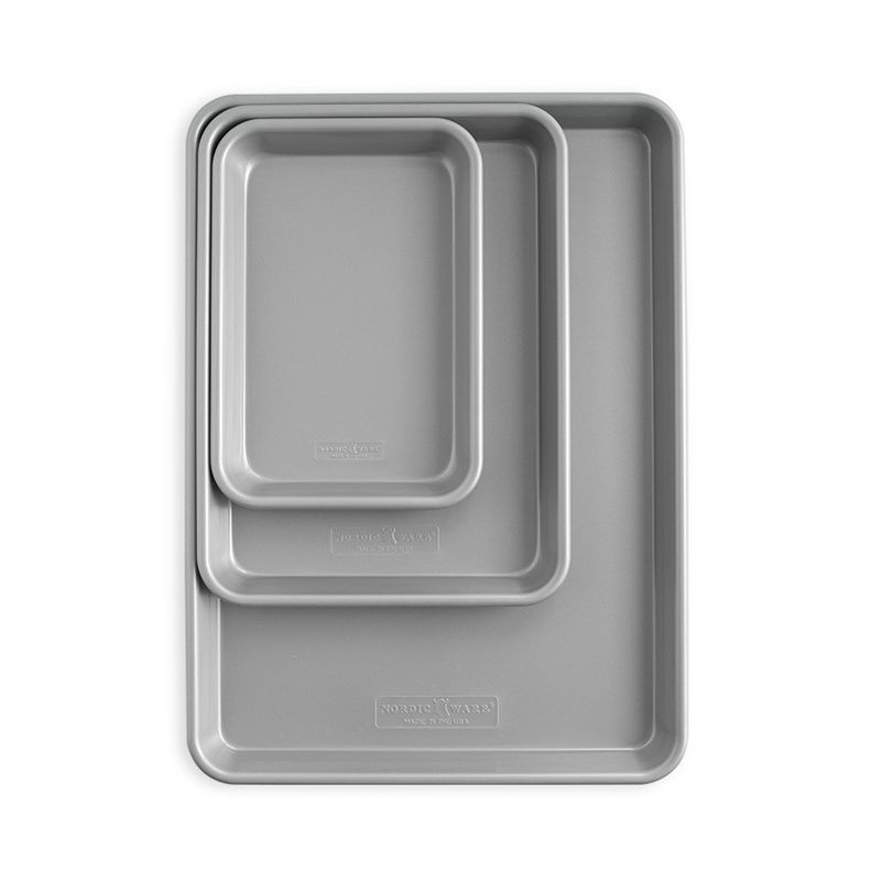 Nordic Ware 3-Piece Brilliant Bakeware Nonstick Sheet Pan Set