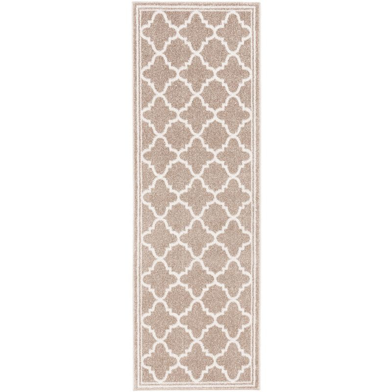 Amherst AMT422 Power Loomed Indoor Runner Rug - Wheat/Beige - 2'3"x7' - Safavieh
