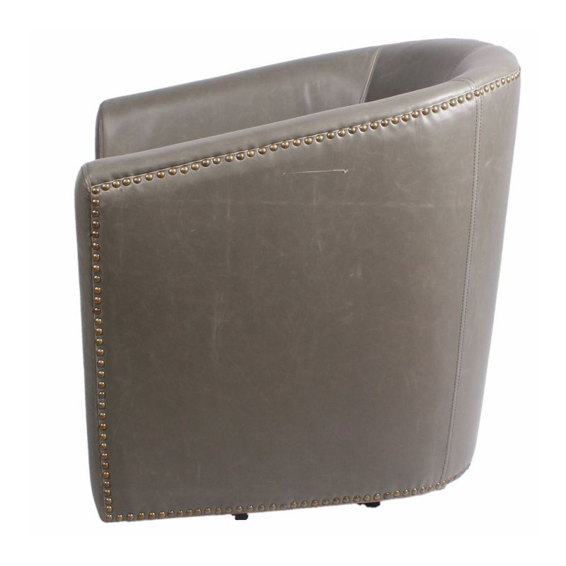 New Pacific Direct Ernest Bonded Leather Swivel Chair