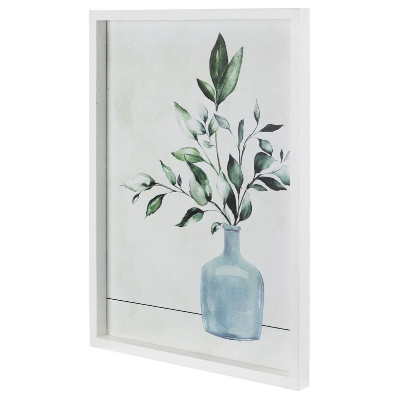 Northlight Greenery with Vase Wooden Framed Wall Art - 15.5" x 12"