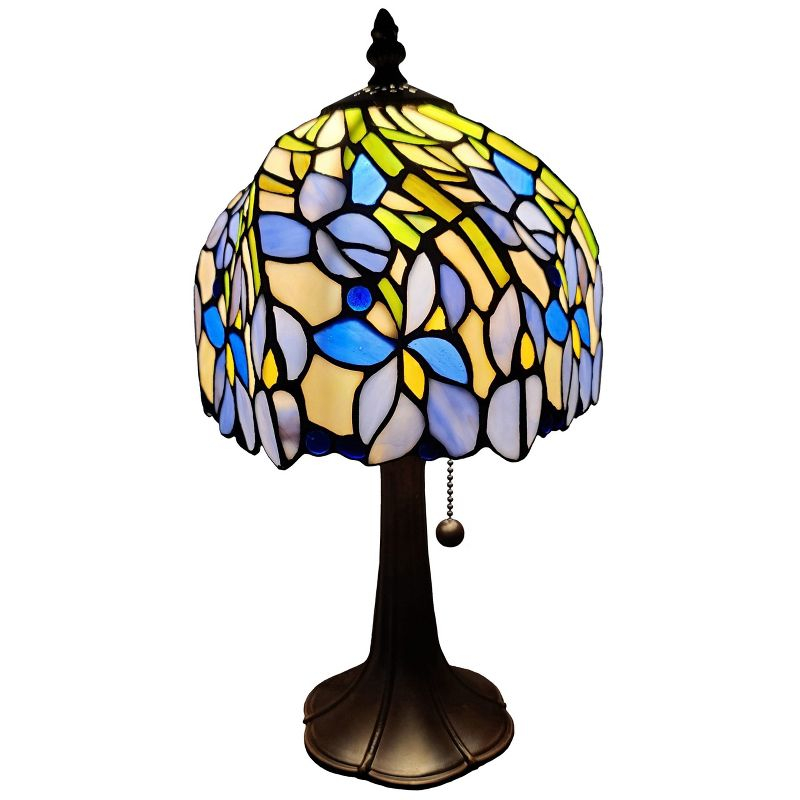 Amora Lighting Tiffany Style Iris Table Lamp 15" Tall