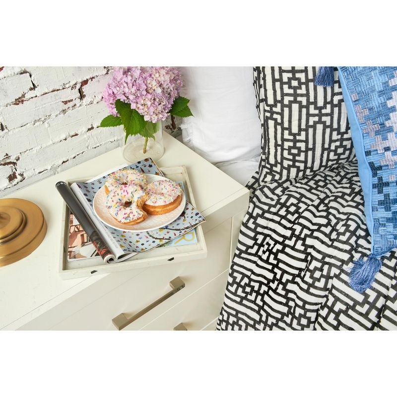 carol & frank 26" x 26" Naya Geometric Cotton Euro Sham - Machine Washable