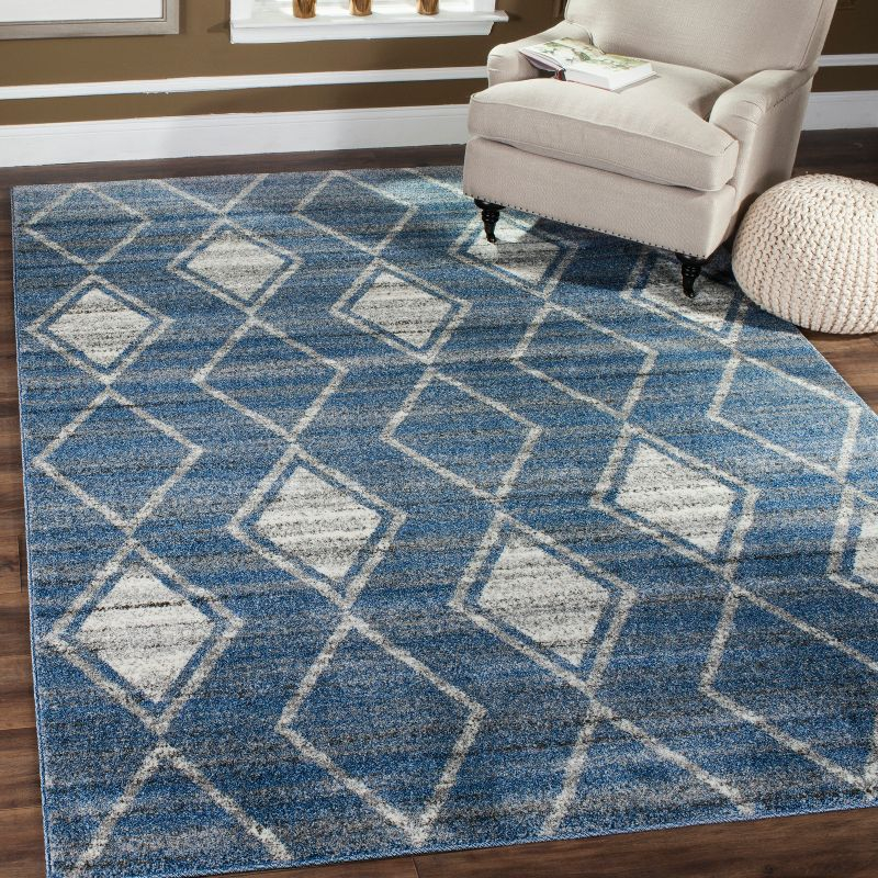 Tunisia TUN296 Power Loomed Area Rug - Light Blue/Cream - 4'x6' - Safavieh.