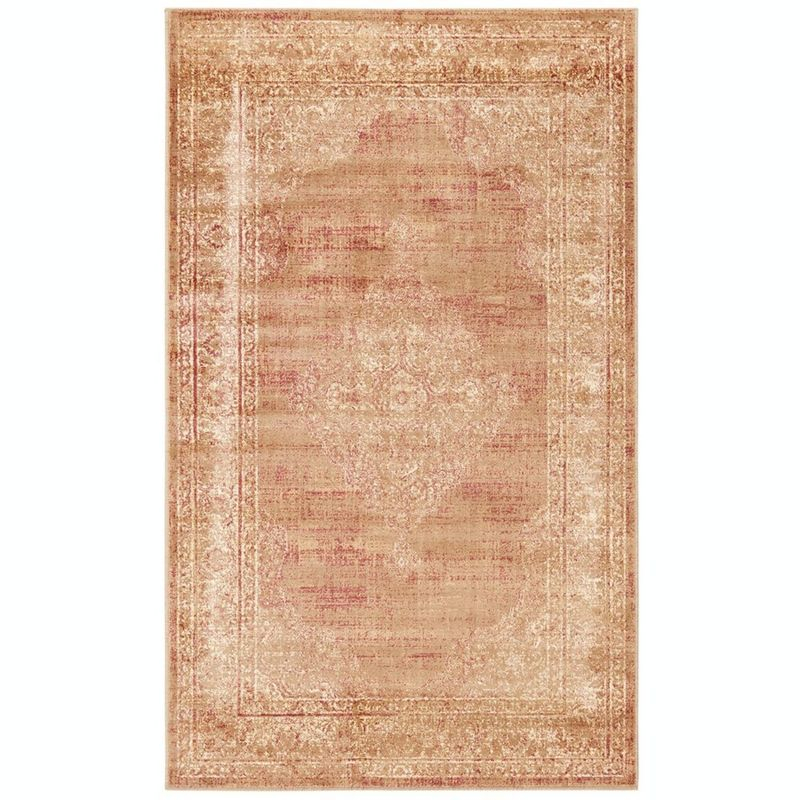 Vintage VTG112 Power Loomed Indoor Skid-Resistant Accent Rug - Taupe - 3'3"x5'7" - Safavieh