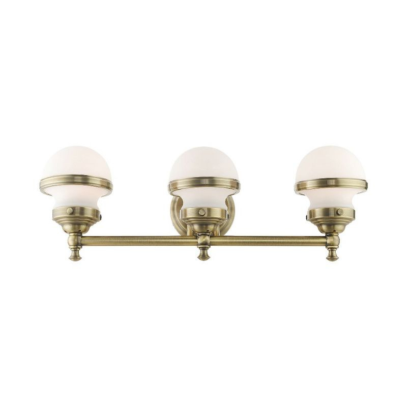 Livex Lighting Oldwick 3 - Light Vanity in  Antique Brass