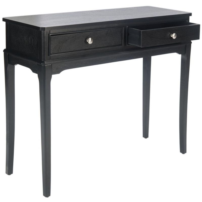 Opal 2 Drawer Console Table - CNS5726B - Black - Safavieh