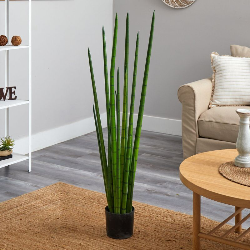 Nearly Natural 4-ft Sansevieria Snake Artificial Plant