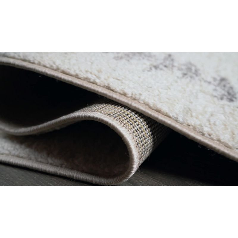 8'x10' Zaina Moroccan Beni Souk Area Rug, Cream/Black - JONATHAN Y