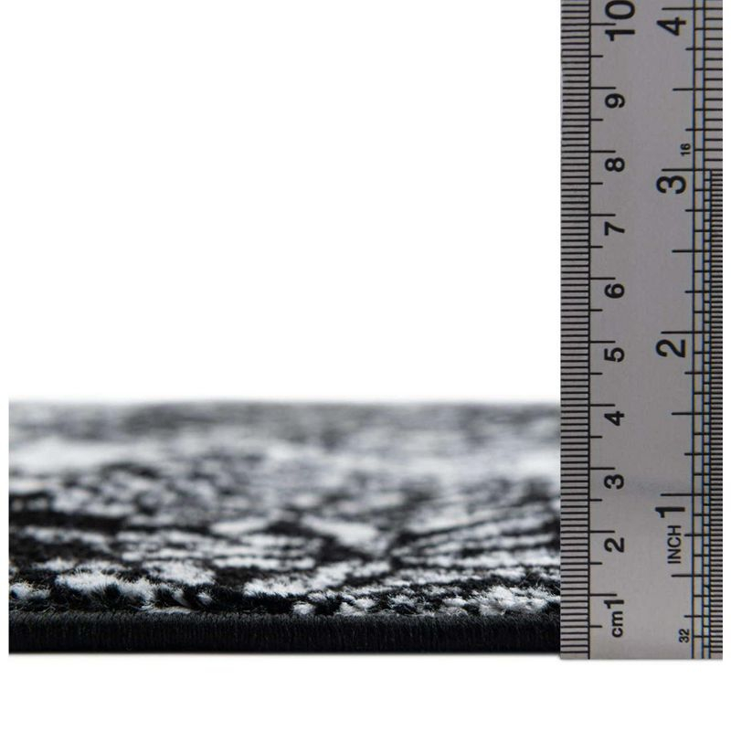 Unique Loom 4' 0 x 6' 0 Sofia Grand Black Area Rug
