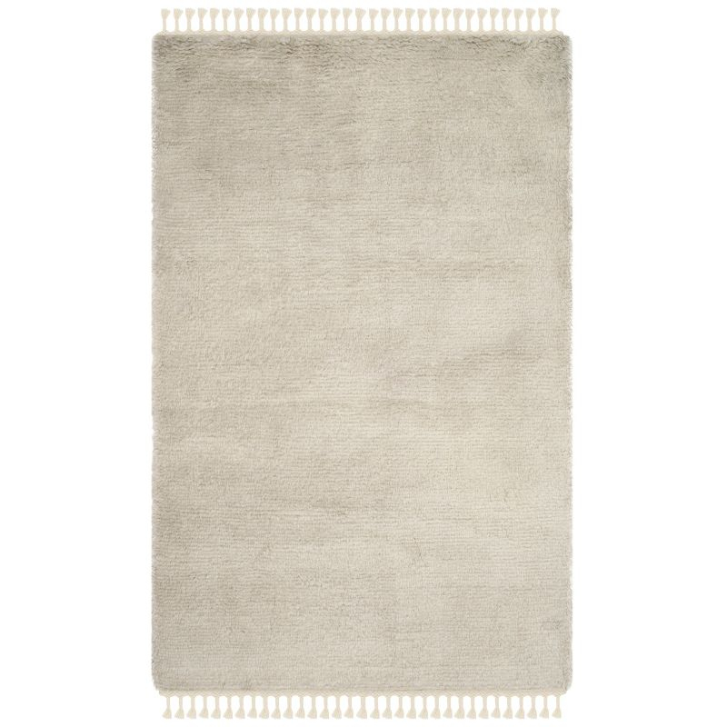 Janis Hand Knotted New Zealand Wool Solid Color Rug