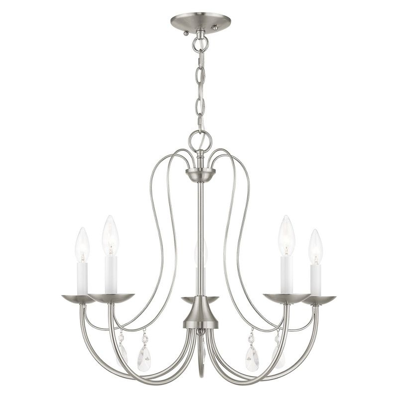 Livex Lighting Mirabella 5 - Light Chandelier in  Brushed Nickel