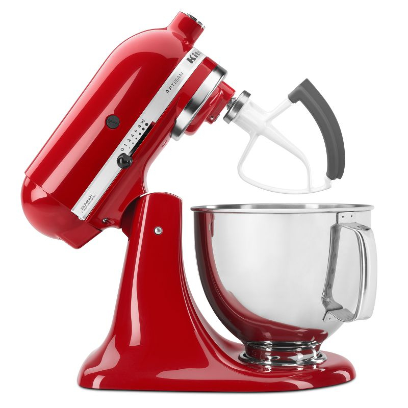 KitchenAid 5qt Tilt-Head Flex Edge Beater- KFE5T: Mixer Paddle Attachment, Dishwasher-Safe, Metal, White