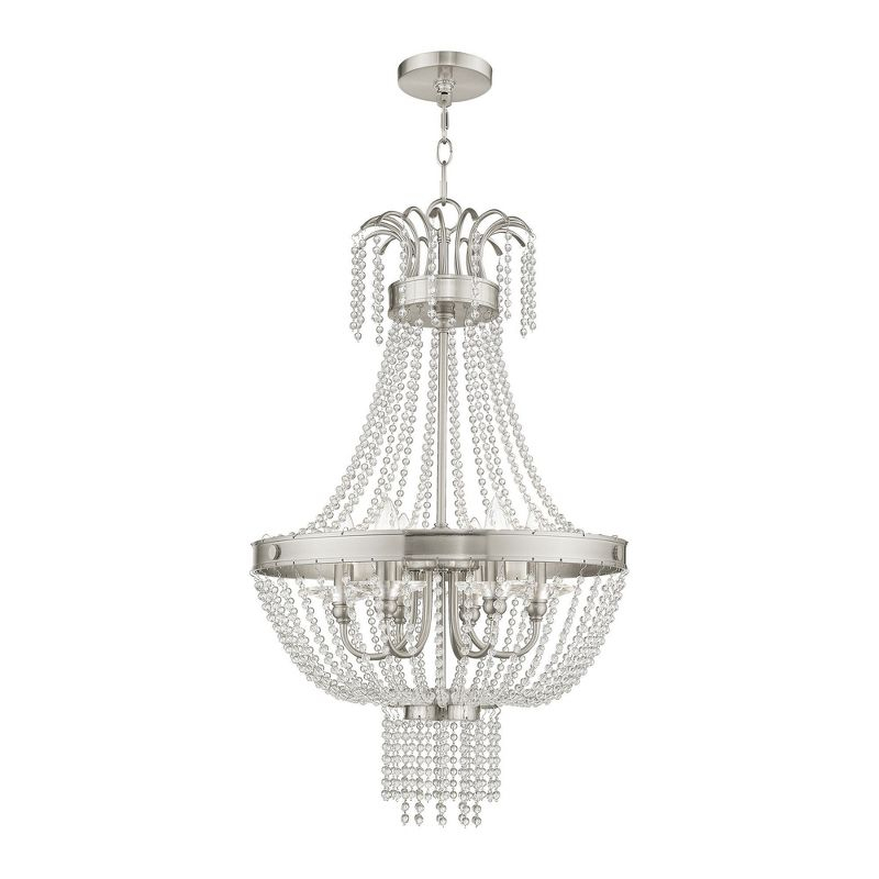 Livex Lighting Valentina 6 - Light Chandelier in  Brushed Nickel