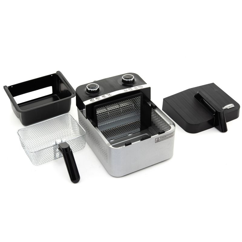 Brentwood Select 3.4 Quart Rapid Electric Air Fryer in Stainless Steel