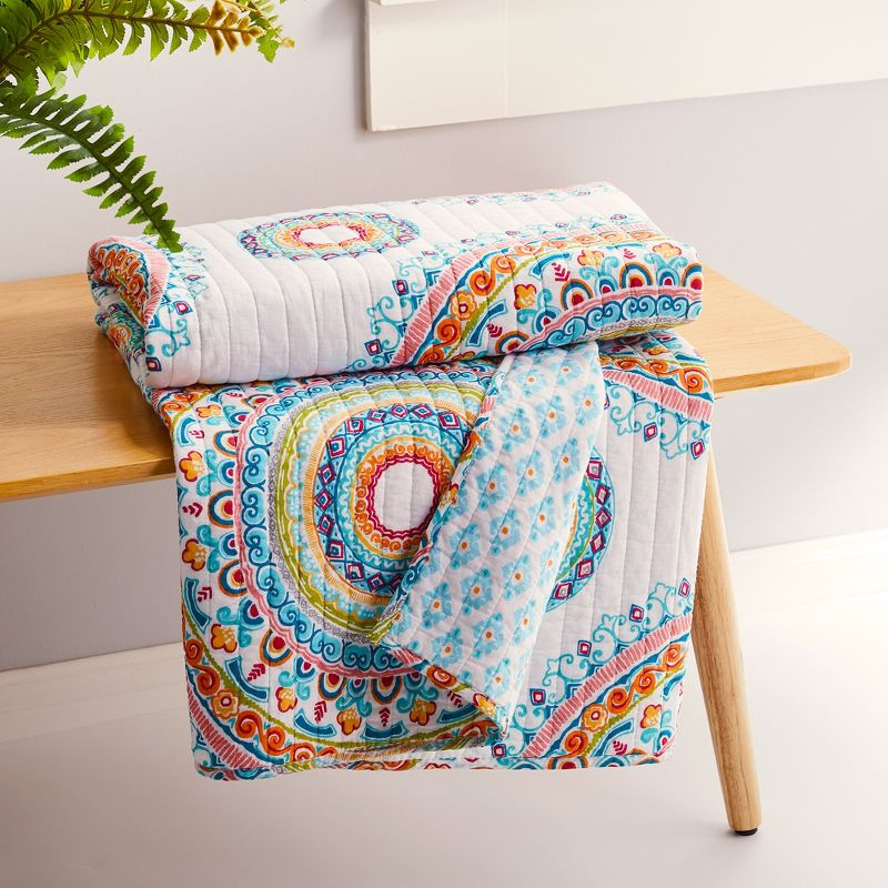 Mayla Medallion Quilted Throw - Levtex Home